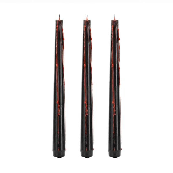 Candles Halloween Bleeding Taper Candles x 3