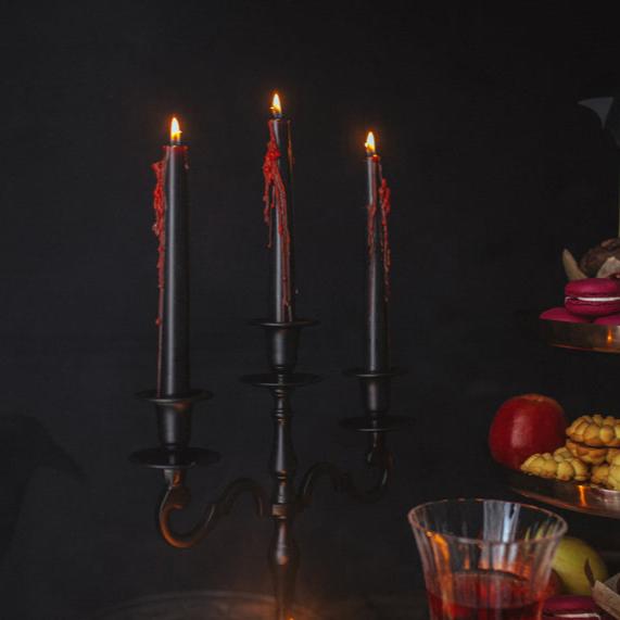 Candles Halloween Bleeding Taper Candles x 3