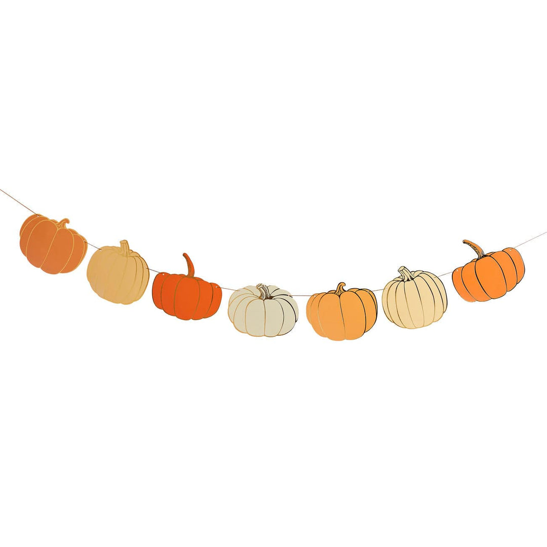 Halloween Decorations - Autumn Pumpkins Garland - 2.5m Banners Autumn Pumpkins Garland - 2.5m