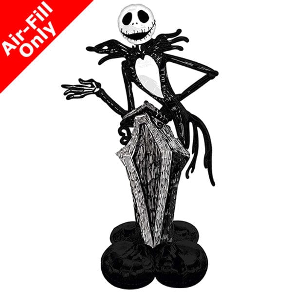 Halloween Party Supplies - Jack Skellington Standing Airloonz Balloon  Balloons Jack Skellington Airloonz Foil Balloon