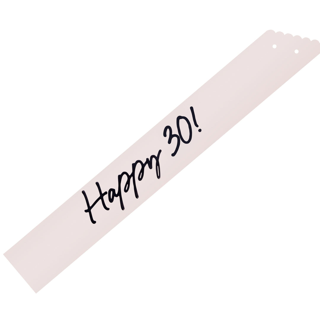 Happy 30 Black Bow Birthday Sash - 30th Birthday Party Sashes Happy 30 Black Bow Birthday Sash