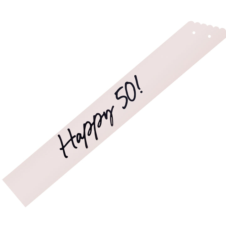 Happy 50 Black Bow Birthday Sash - 50th Birthday Party Sashes Happy 50 Black Bow Birthday Sash