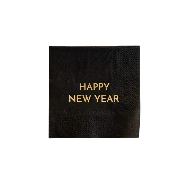 Happy New Year Party Cocktail Napkins - Bonjour Fete cocktail napkins Happy New Year Party Cocktail Napkins