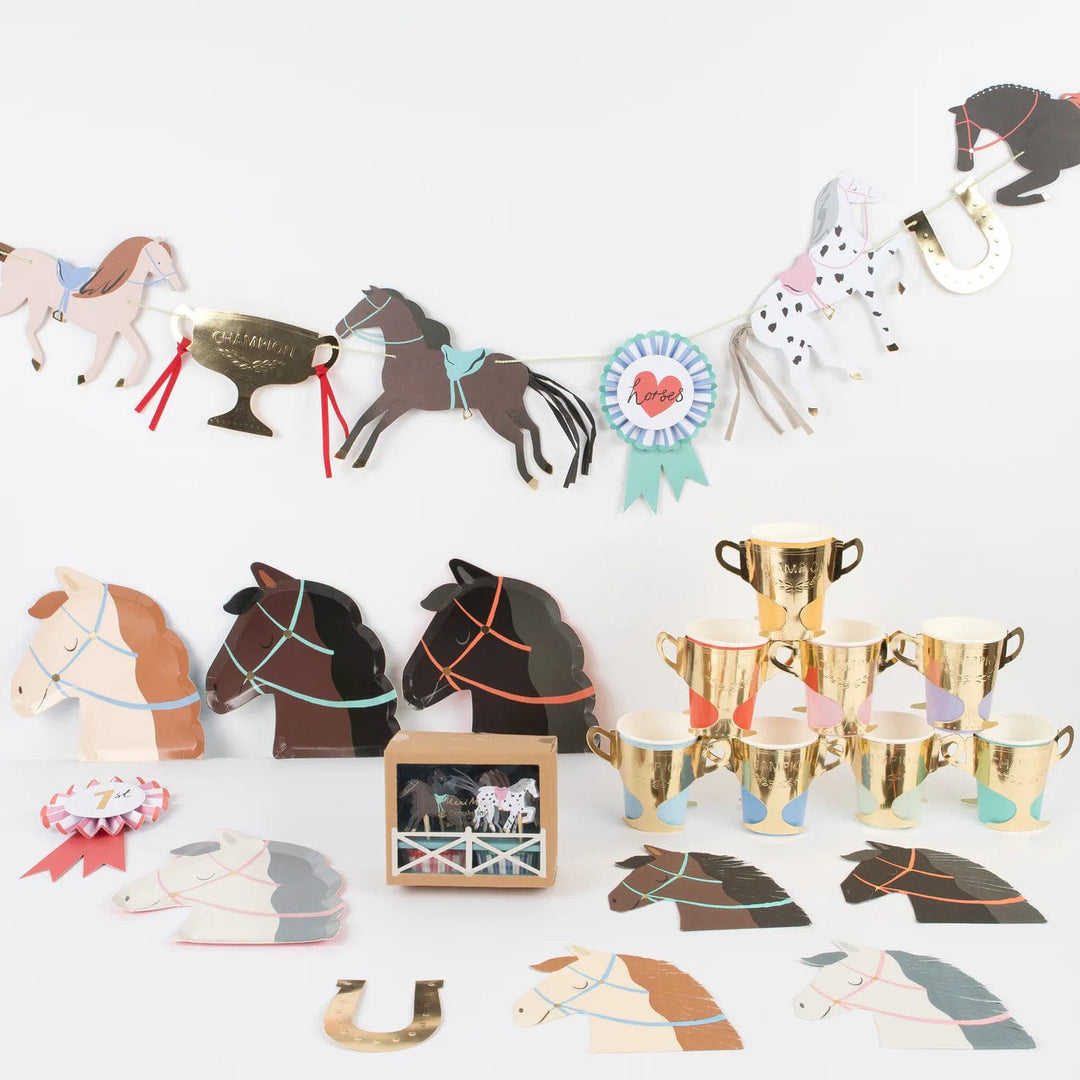 Horse Party Cupcake Kit (x 24 toppers) - Horse Birthday Party Decorations Meri Meri Cupcake Toppers Horse Party Cupcake Kit (x 24 toppers)