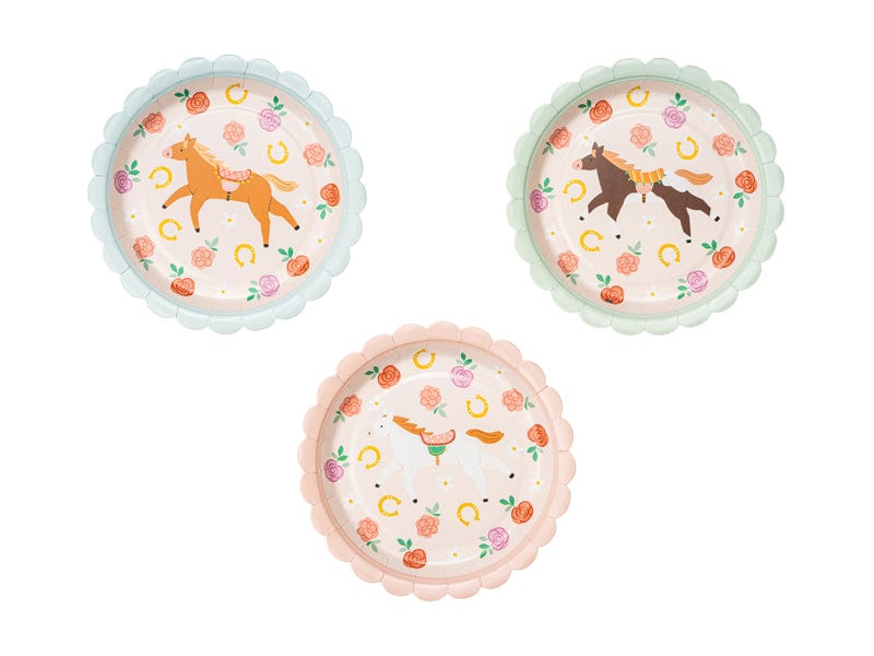 Horse Party Cups x 6 - Horse Party Supplies Disposable Cups Horse Party Plates x 6