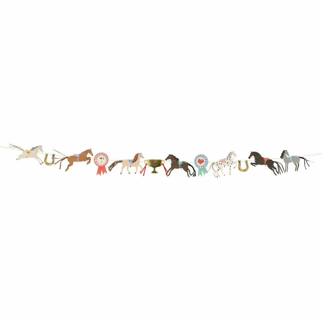 Horse Party Garland - Horse Birthday Party Decorations Meri Meri Bunting Horse Party Garland