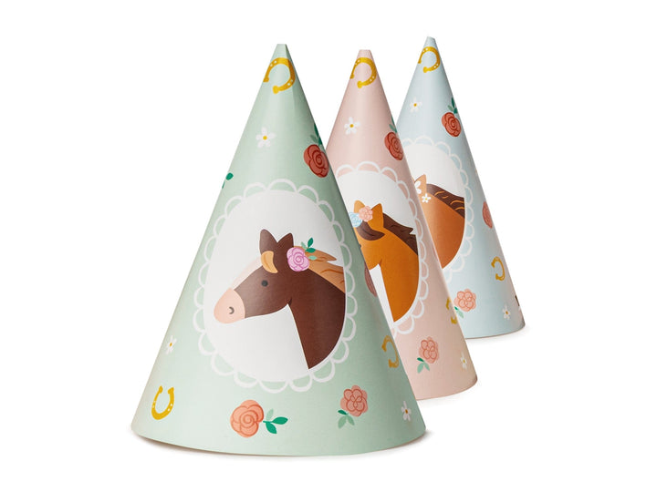 Horse Party Hats x 6 - Horse Party Supplies Party Hats Horse Party Hats x 6