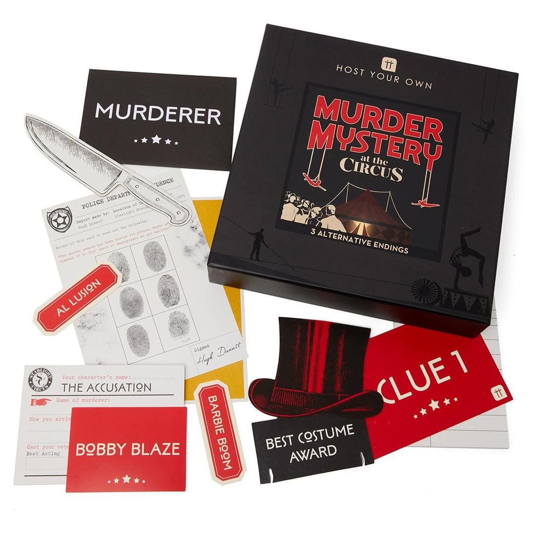 Party Games Host Your Own Murder Mystery At The Circus Game