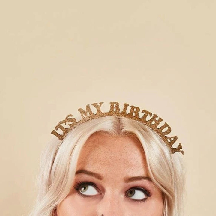 Headbands 'It's My Birthday' Gold Headband