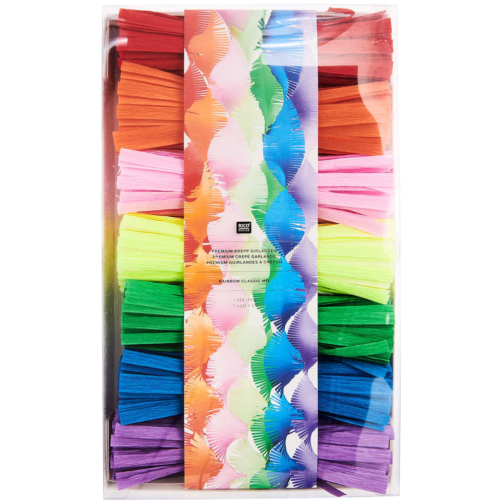 Luxury Crepe Streamer Set - Rainbow Party Decorations streamers Luxury Crepe Streamer Set - Rainbow