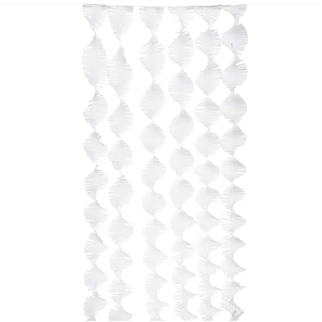 Luxury Crepe Streamer Set White - White Party Decorations streamers Luxury Crepe Streamer Set - White