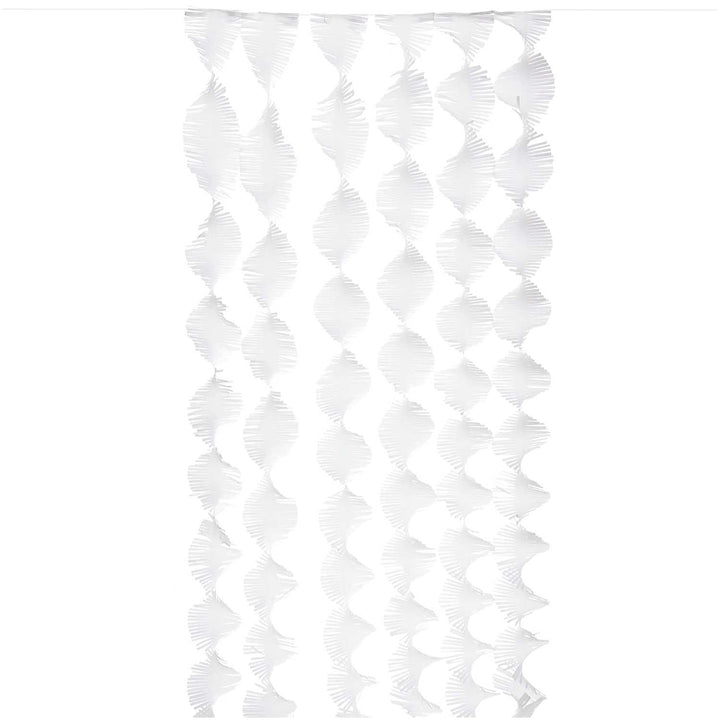 Luxury Crepe Streamer Set White - White Party Decorations streamers Luxury Crepe Streamer Set - White