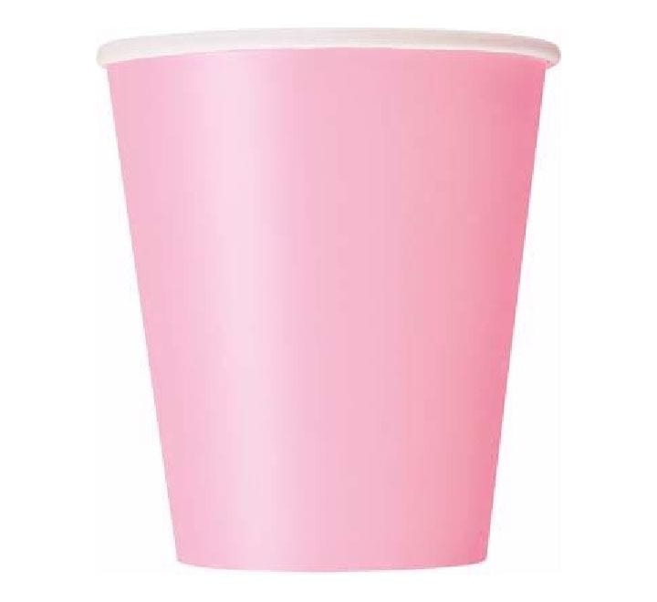 Marshmallow Pastel Pink Party Cups (pack of 8) - Pink Party Supplies Paper Cup Marshmallow Pastel Pink Party Cups (pack of 14)