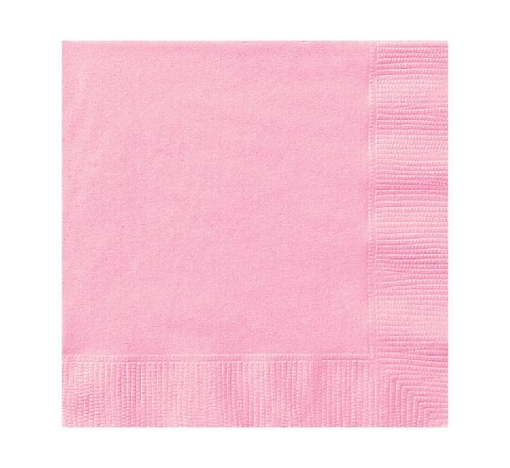 Paper Napkins Marshmallow Pastel Pink Party Napkins (Pack of 20)