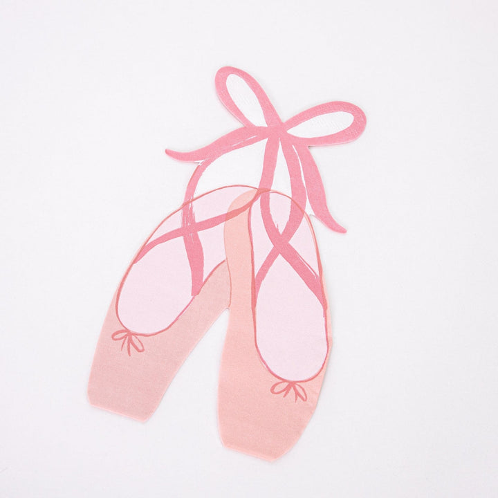 Meri Meri Party - Ballerina Slippers Party Napkins x 16 Paper Napkins Ballerina Slippers Party Napkins x 16