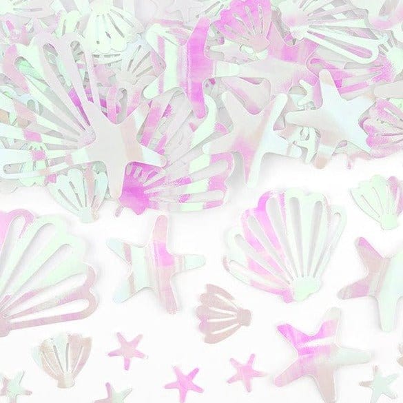 Mermaid Party Iridescent Under The Sea Confetti 23g - Party Deco Confetti Iridescent Under The Sea Party Confetti 23g