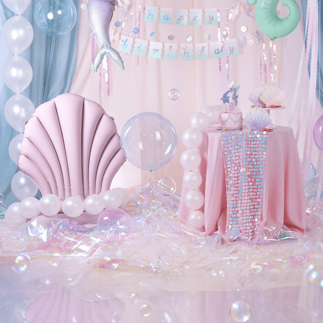 Mermaid Party Shell Foil Balloon - Mermaid Party Decorations Foil Balloon Mermaid Party Shell Foil Balloon