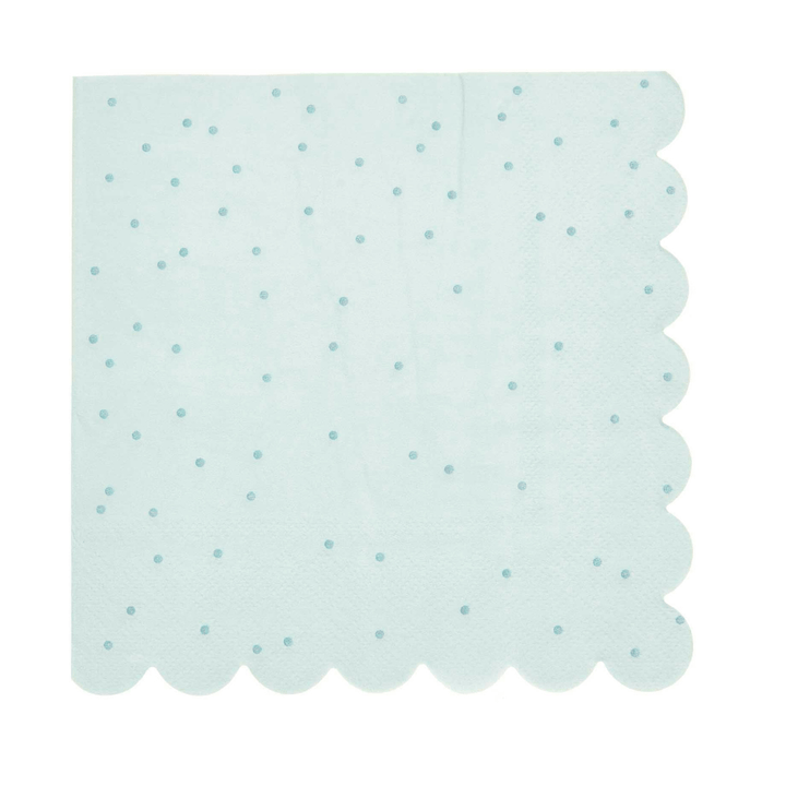 Mint Green Dots Party Napkins x 20 Paper Napkins Mint Green Dots Party Napkins x 20