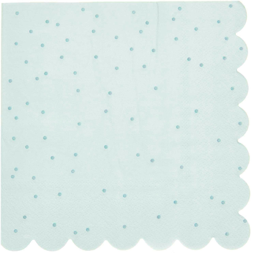 Mint Green Dots Party Napkins x 20 Paper Napkins Mint Green Dots Party Napkins x 20