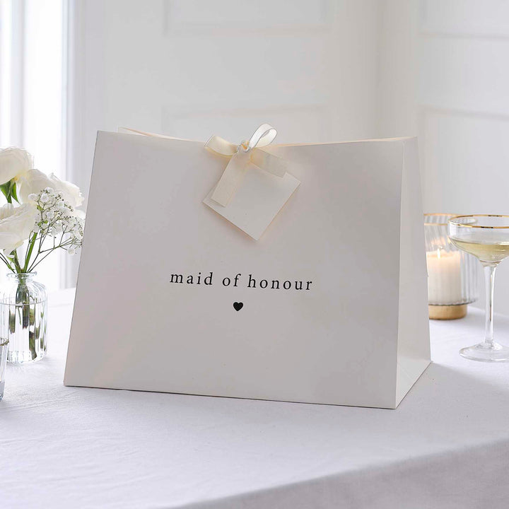 White Maid of Honour Gift Bag