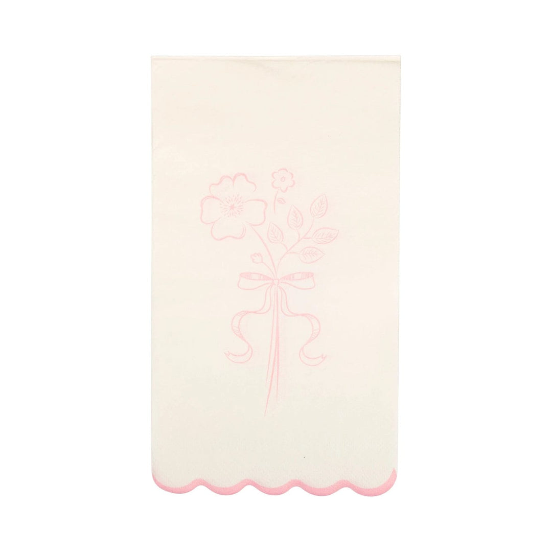 My Mind's Eye - Pembroke Pink Floral Paper Dinner Napkins x 24 Paper Napkins Pembroke Pink Paper Dinner Napkins x 24