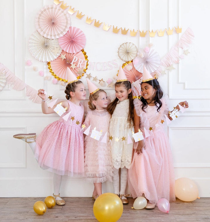 My Mind's Eye - Princess Party Fans - Princess Birthday Decorations Hanging Decoration Princess Party Fans