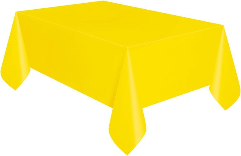 Neon Yellow Party Tablecover - Yellow Party Supplies Disposable Tableware Neon Yellow Party Tablecover