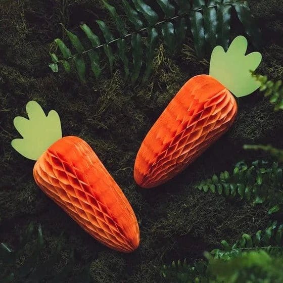 Paper Honeycomb Carrot Easter Decoration Paper Decoration Paper Honeycomb Carrot Decoration