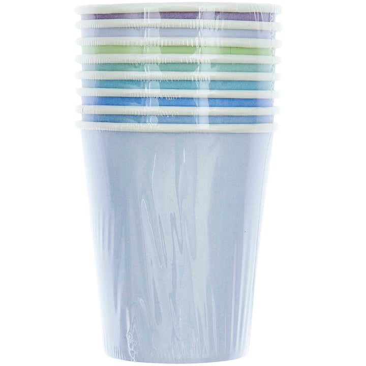 Paper Party Cups x 8 - Ocean Mix Cups Paper Party Cups x 8 - Ocean Mix