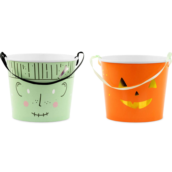 Partydeco - Halloween Treat Buckets x 2 sweet bucket Halloween Treat Buckets x 2