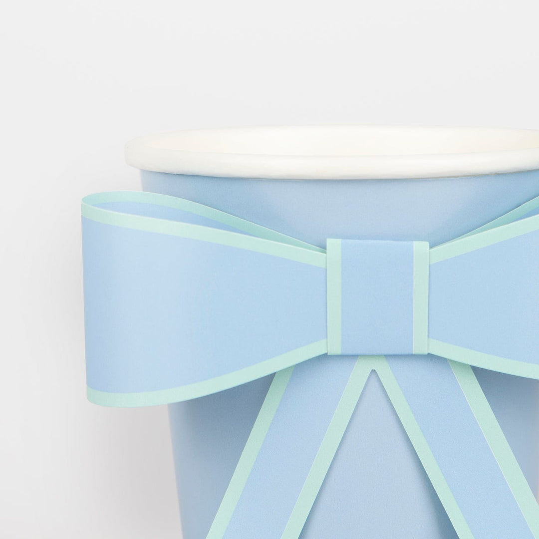 Paper Cup Pastel Bow Party Cups x 8