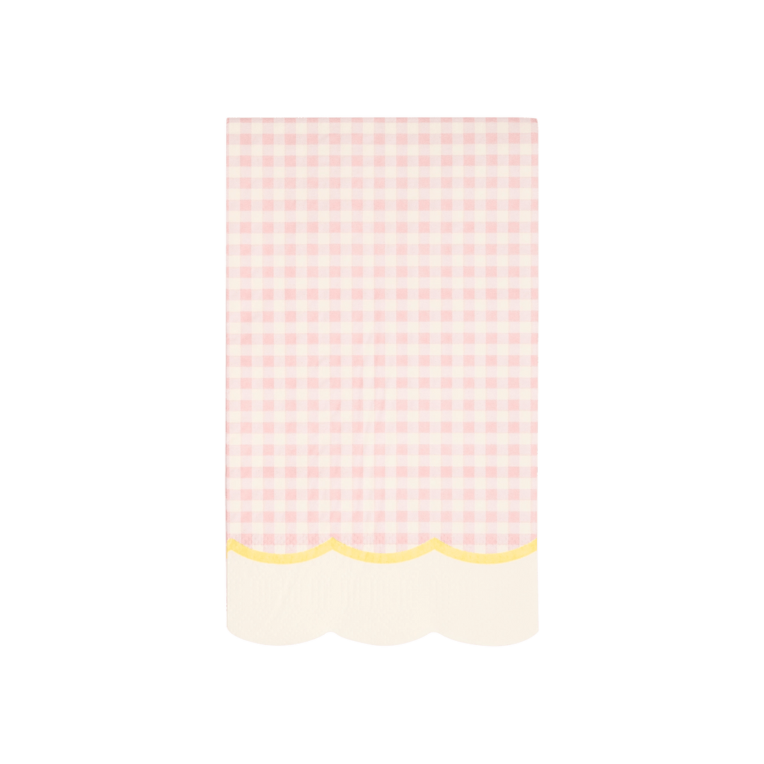 Pastel Gingham Party Napkins x 24 - Pastel Party Supplies Paper Napkins Pastel Gingham Party Napkins x 24