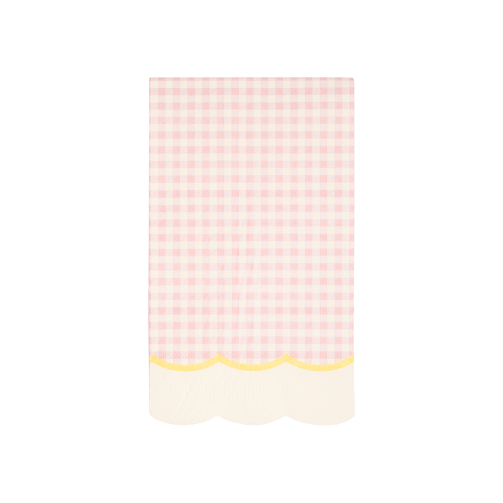 Pastel Gingham Party Napkins x 24 - Pastel Party Supplies Paper Napkins Pastel Gingham Party Napkins x 24