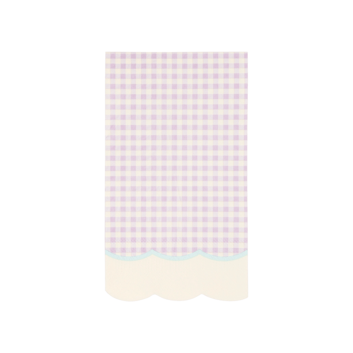 Pastel Gingham Party Napkins x 24 - Pastel Party Supplies Paper Napkins Pastel Gingham Party Napkins x 24