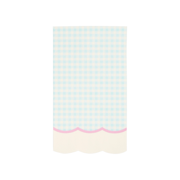 Pastel Gingham Party Napkins x 24 - Pastel Party Supplies Paper Napkins Pastel Gingham Party Napkins x 24