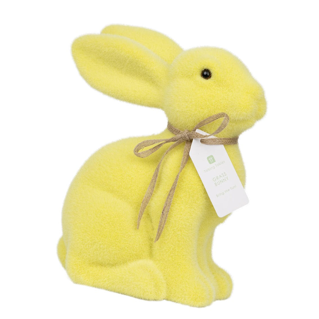 Pastel Yellow Spring Bunny Decoration - Large 23.5cm - Easter Decorations easter decorations Pastel Yellow Spring Bunny Decoration - Large 23.5cm