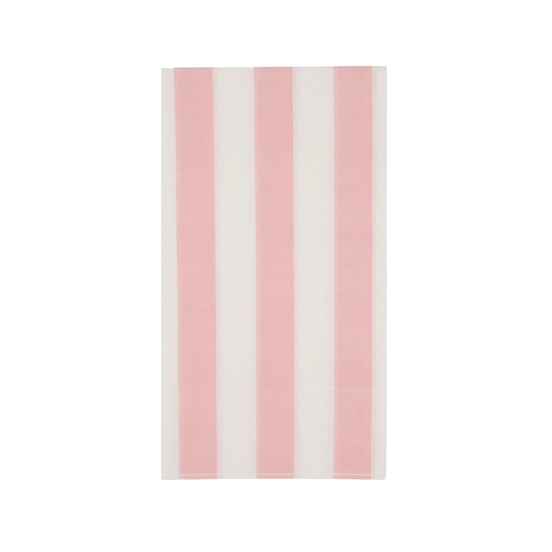 Petal Pink Cabana Stripe Party Napkins x 20 - Bonjour Fête Party Paper Napkins Petal Pink Cabana Stripe Party Napkins x 20