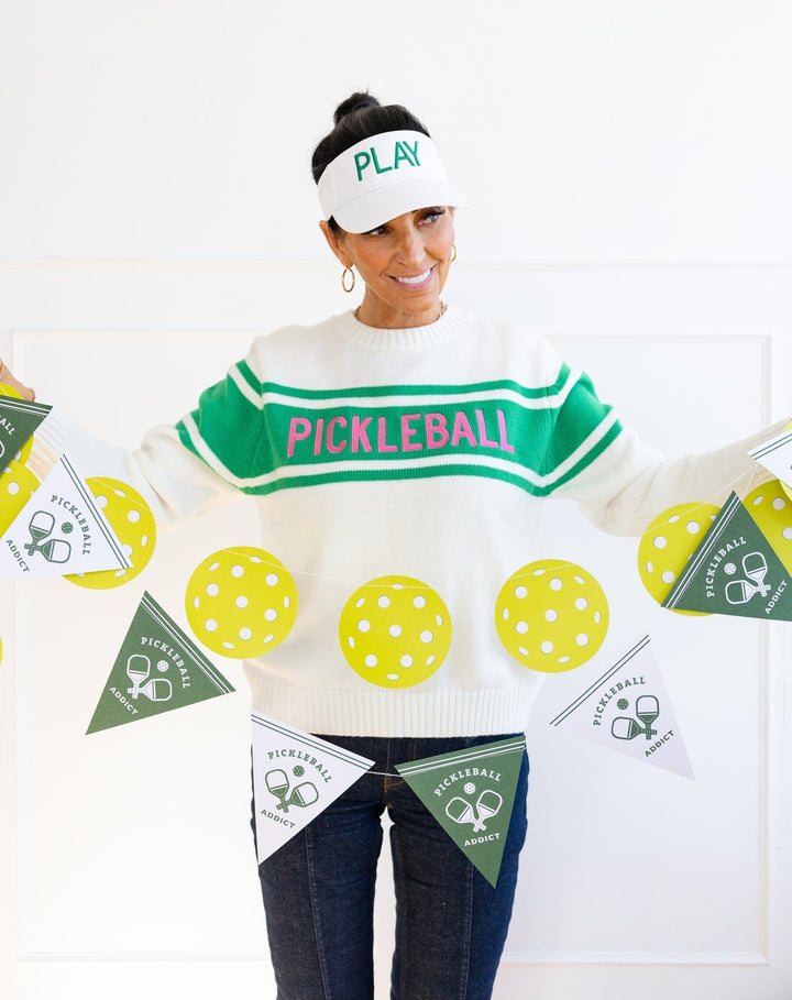 Pickleball Party Banner Set -  My Mind's Eye Pickleball Party Supplies Bunting Pickleball Party Banner Set