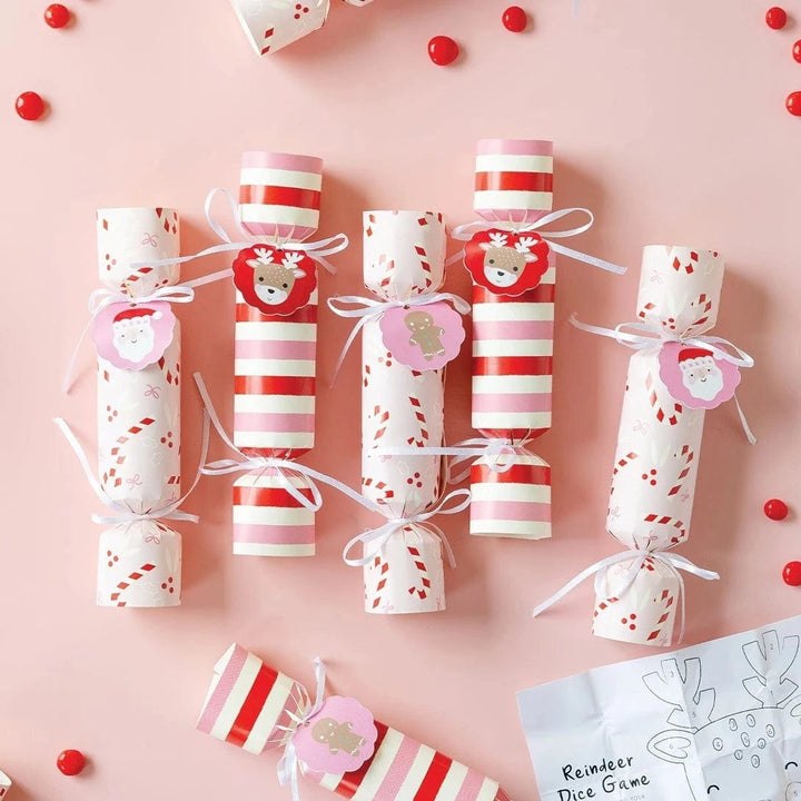 Pink and Red Kids Cute Christmas Crackers x 12 - Luxury My Minds Eye Kids Christmas Crackers christmas crackers Pink and Red Kids Cute Christmas Crackers x 12