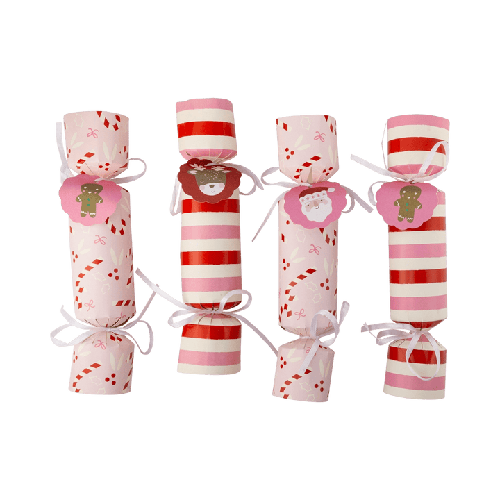 Pink and Red Kids Cute Christmas Crackers x 12 - Luxury My Minds Eye Kids Christmas Crackers christmas crackers Pink and Red Kids Cute Christmas Crackers x 12