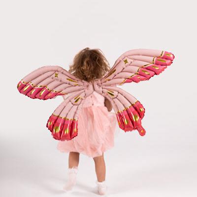 Balloons Pink Butterfly Wings Foil Balloon (40 inch)