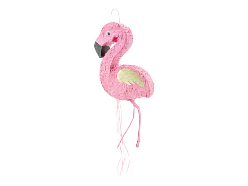 Pink Flamingo 3D Piñata - Tropical theme birthday party decorations Piñatas Pink Flamingo 3D Piñata