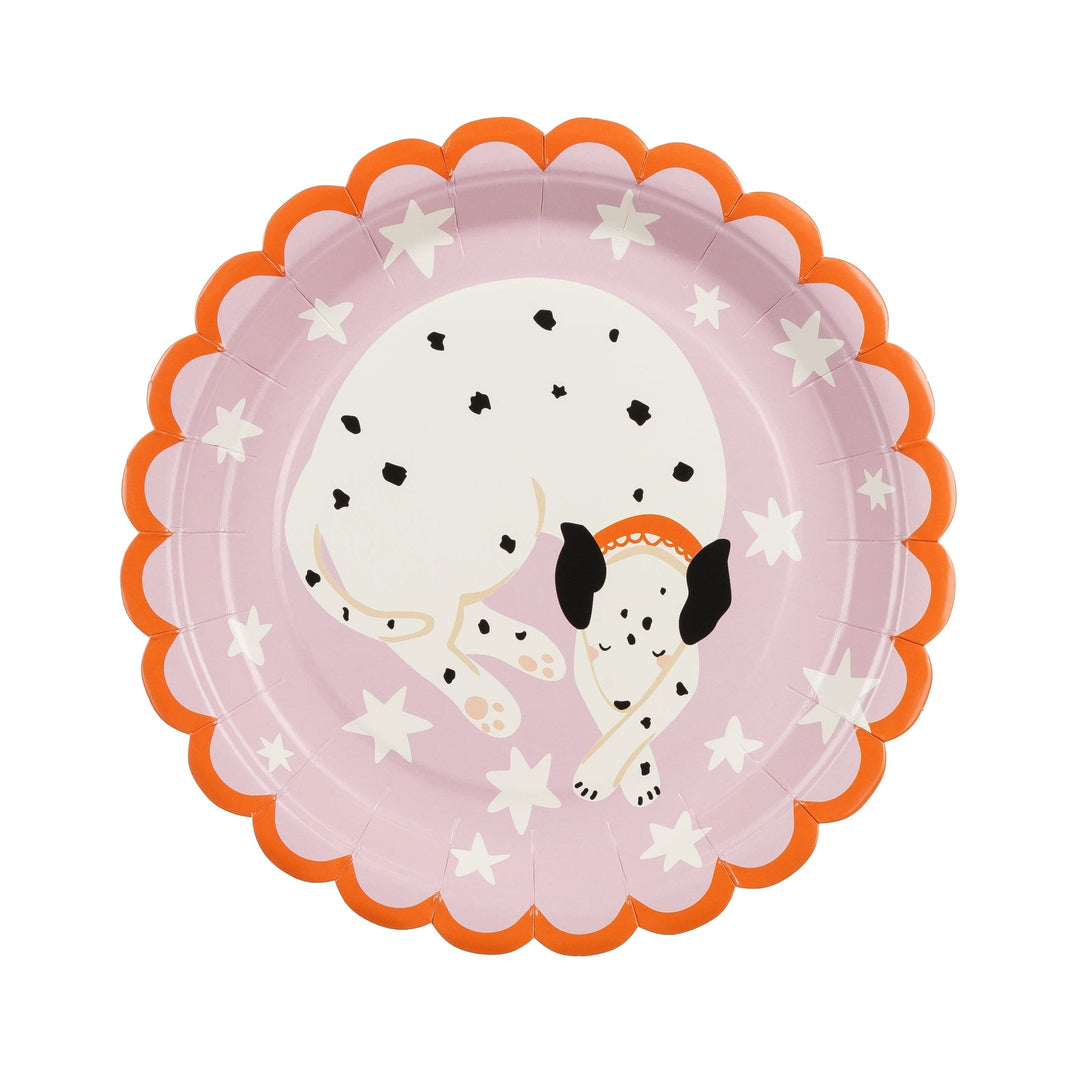 Puppy Party Dalmatian Paper Plates x 6 - Puppy and Dog Party Paper Plate Puppy Party Dalmatian Paper Plates x 6