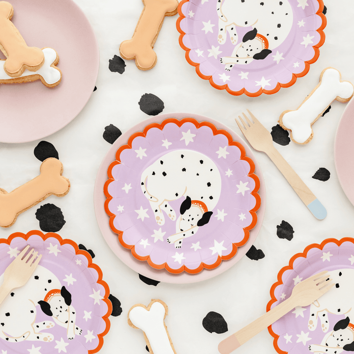 Puppy Party Dalmatian Paper Plates x 6 - Puppy and Dog Party Paper Plate Puppy Party Dalmatian Paper Plates x 6