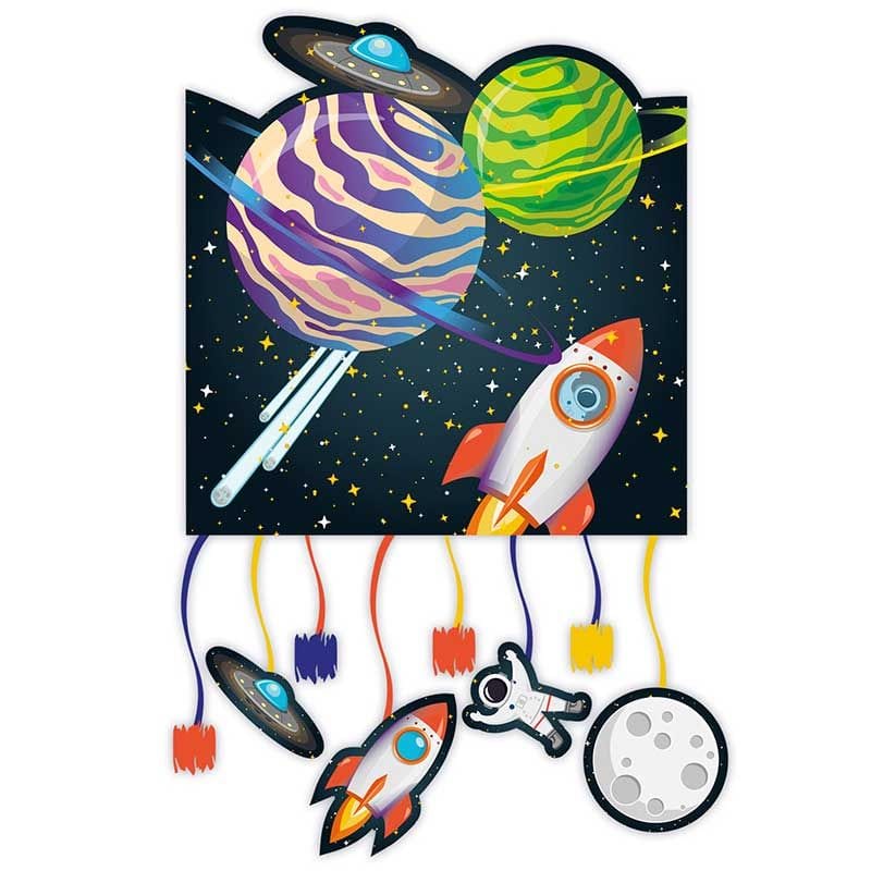 Rocket Space Party Piñata - Space Birthday Party Supplies pinata Rocket Space Party Piñata