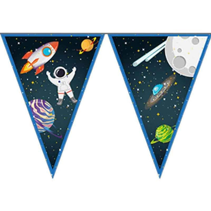 Space Party Decorations - Rocket Space Party Flag Bunting Rocket Space Party Flag Bunting