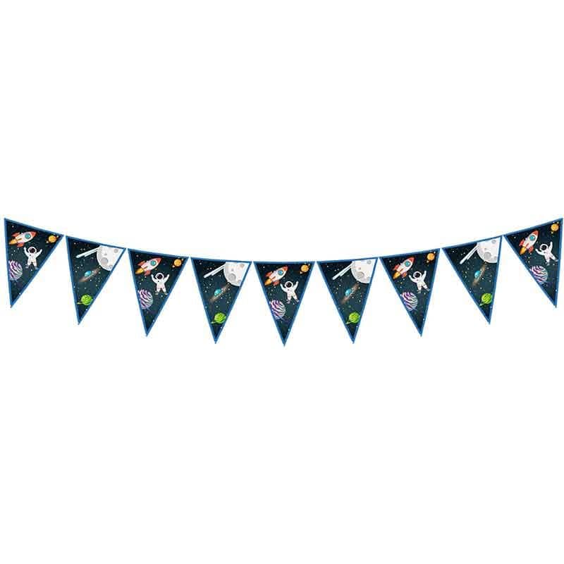 Space Party Decorations - Rocket Space Party Flag Bunting Rocket Space Party Flag Bunting