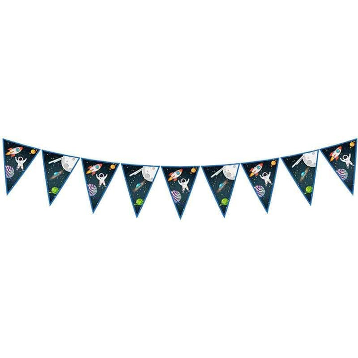 Space Party Decorations - Rocket Space Party Flag Bunting Rocket Space Party Flag Bunting