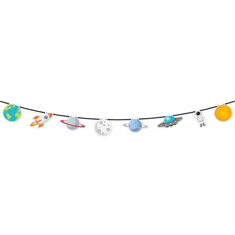 Space Party Supplies - Rocket Space Paper Party Banner Party Supplies Rocket Space Paper Party Banner