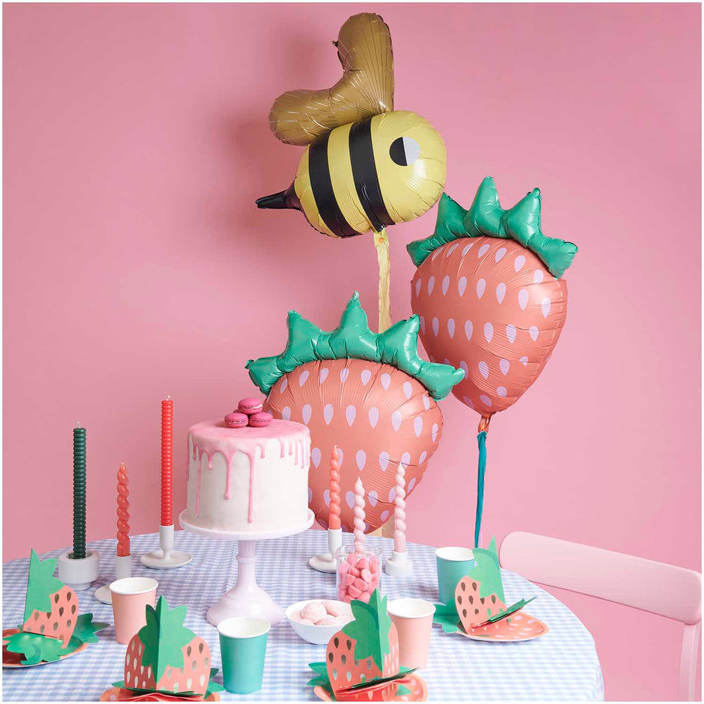 Strawberry Balloon - Strawberry Birthday Party Decorations Foil Balloon Strawberry Balloon